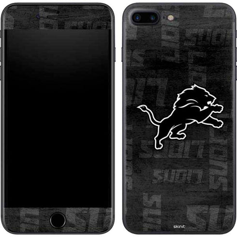 NFL Detroit Lions Black & White iPhone 7 Plus Skin