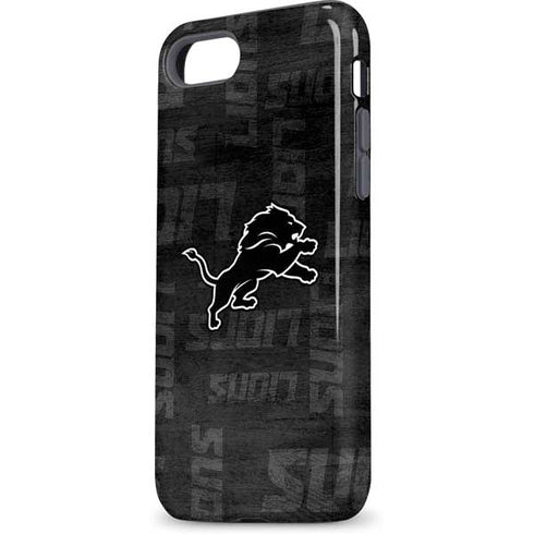 NFL Detroit Lions Black & White iPhone 8 Pro Case