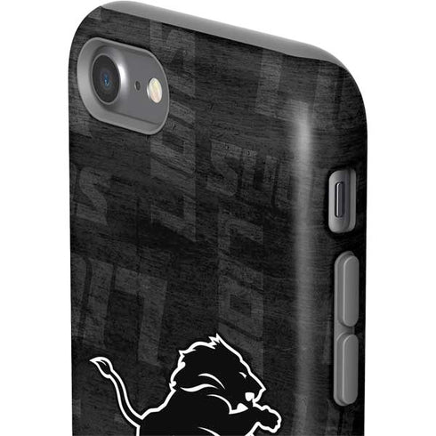 NFL Detroit Lions Black & White iPhone SE (2nd & 3rd Gen) Pro Case