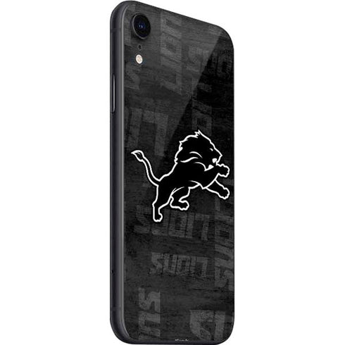NFL Detroit Lions Black & White iPhone SE (2nd & 3rd Gen) Skin