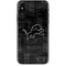 NFL Detroit Lions Black & White iPhone X Skin