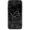NFL Detroit Lions Black & White iPhone XS Max Skin