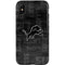 NFL Detroit Lions Black & White iPhone XS Pro Case