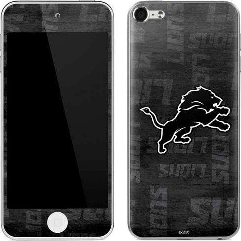 NFL Detroit Lions Black & White Apple iPod Skin