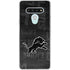NFL Detroit Lions Black & White LG Stylo 6 Clear Case