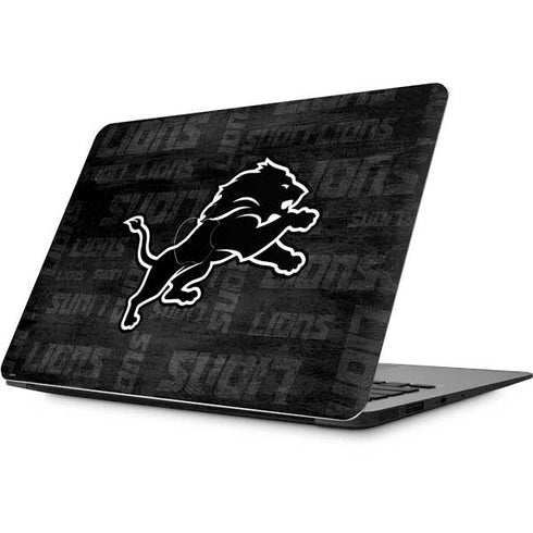 NFL Detroit Lions Black & White Apple MacBook Skin