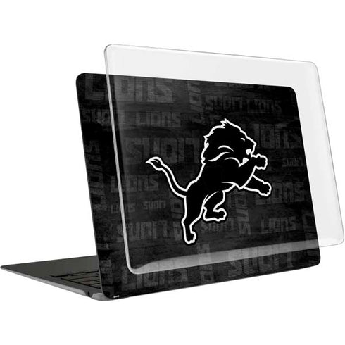 NFL Detroit Lions Black & White MacBook Air 13in (2020) Case plus Skin