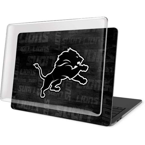 NFL Detroit Lions Black & White MacBook Pro 13in (2020) Case plus Skin