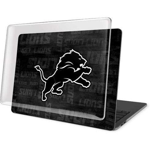 NFL Detroit Lions Black & White MacBook Pro 16in (2019-20) Case plus Skin
