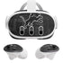 NFL Detroit Lions Black & White Meta Quest 3 Skin