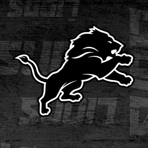 NFL Detroit Lions Black & White Moto E5 Play Skin