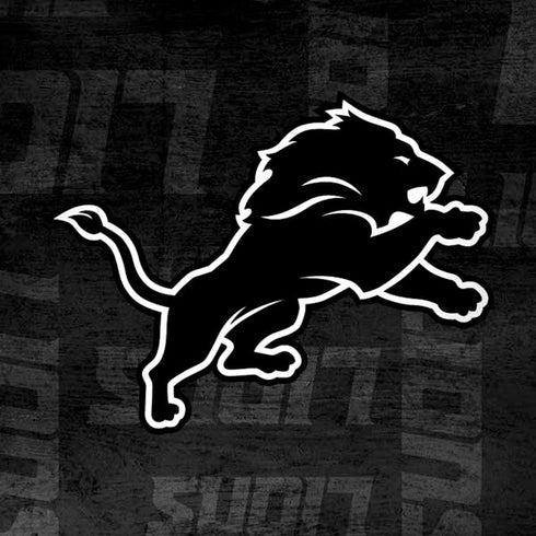 NFL Detroit Lions Black & White Moto G6 Skin
