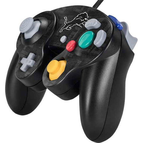 NFL Detroit Lions Black & White Nintendo GameCube Controller Skin