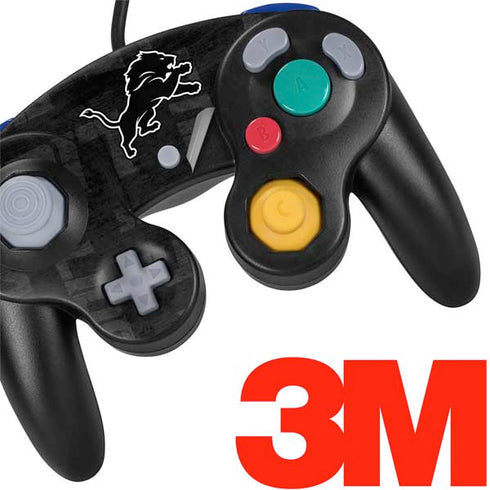 NFL Detroit Lions Black & White Nintendo GameCube Controller Skin