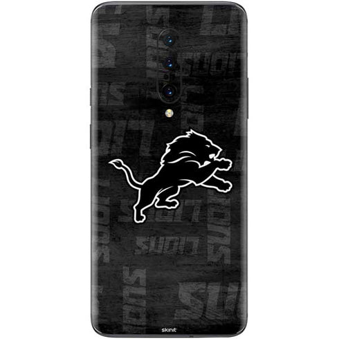 NFL Detroit Lions Black & White OnePlus 7 Pro Skin