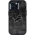 NFL Detroit Lions Black & White Otterbox Defender iPhone Skin