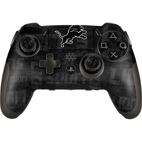 NFL Detroit Lions Black & White PlayStation Scuf Vantage 2 Controller Skin