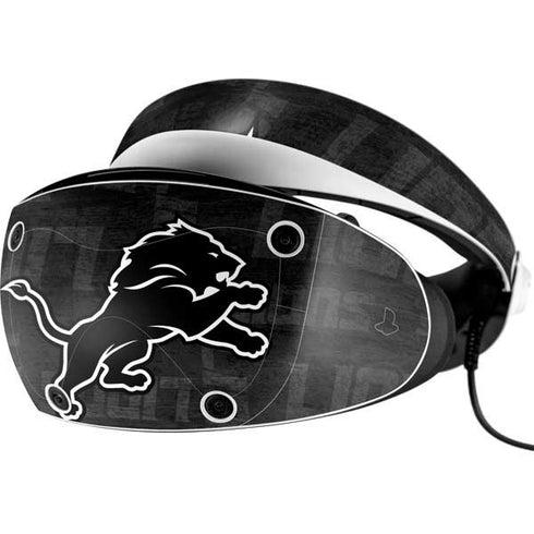 NFL Detroit Lions Black & White PlayStation VR2 Skin