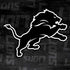 NFL Detroit Lions Black & White PS4 Controller Skin
