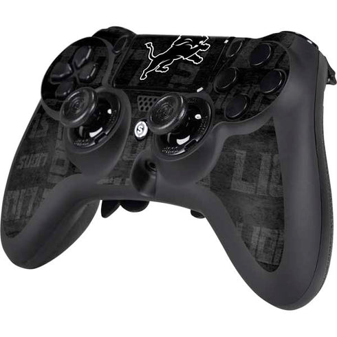 NFL Detroit Lions Black & White PS4/PC SCUF Impact Controller Skin
