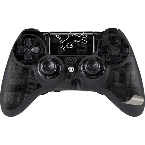 NFL Detroit Lions Black & White PS4/PC SCUF Impact Controller Skin