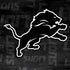 NFL Detroit Lions Black & White PS4 Slim Skin