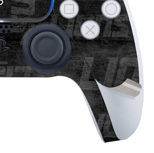 NFL Detroit Lions Black & White PS5 Controller Skin
