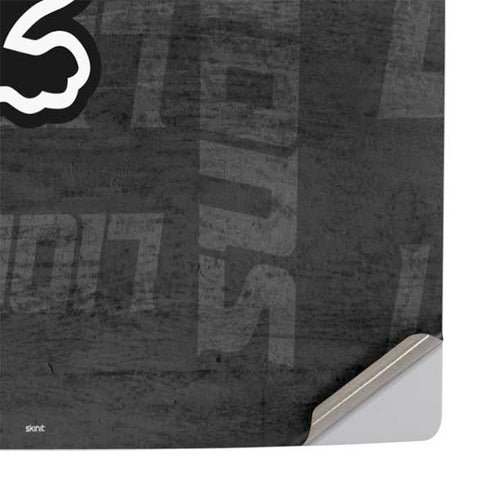 NFL Detroit Lions Black & White PS5 Slim Disk Console Skin