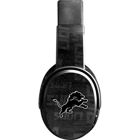 NFL Detroit Lions Black & White Skullcandy Crusher Wireless Skin