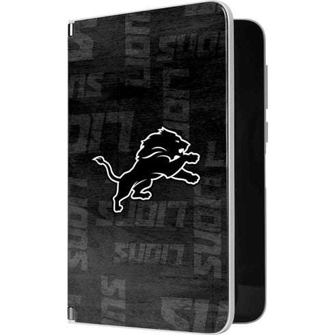 NFL Detroit Lions Black & White Surface Duo Skin