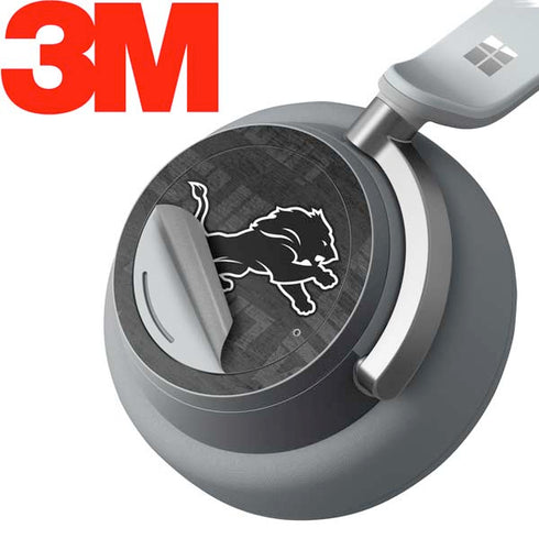 NFL Detroit Lions Black & White Surface Headphones Skin