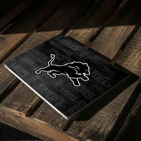 NFL Detroit Lions Black & White Surface Laptop 2 Skin
