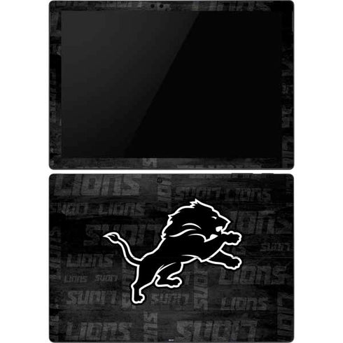 NFL Detroit Lions Black & White Surface Pro 6 Skin