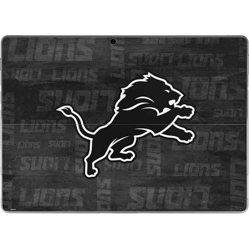 NFL Detroit Lions Black & White Surface Pro 8 Skin