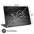 NFL Detroit Lions Black & White Universal Laptop 17in (13.8 x 10in) Skin