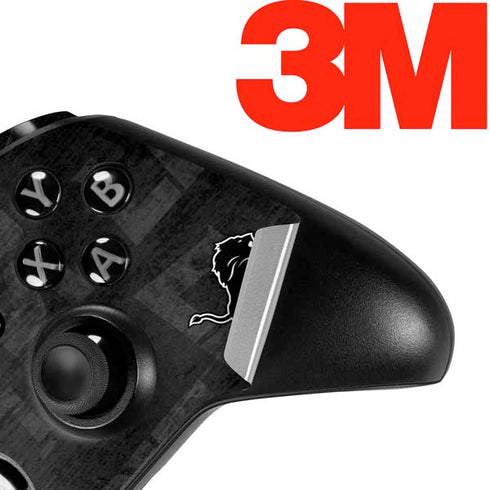 NFL Detroit Lions Black & White Xbox One Elite Controller Skin