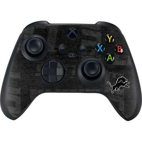 NFL Detroit Lions Black & White Xbox Series X Bundle Skin