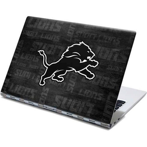 NFL Detroit Lions Black & White Yoga 910 2-in-1 14in Touch-Screen Skin