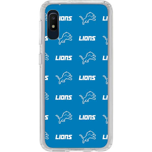 NFL Detroit Lions Blitz Series Galaxy A10e Clear Case