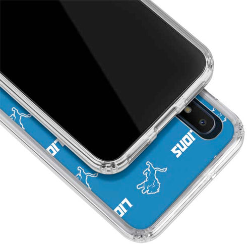 NFL Detroit Lions Blitz Series Galaxy A10e Clear Case