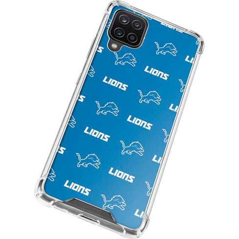 NFL Detroit Lions Blitz Series Galaxy A12 Clear Case