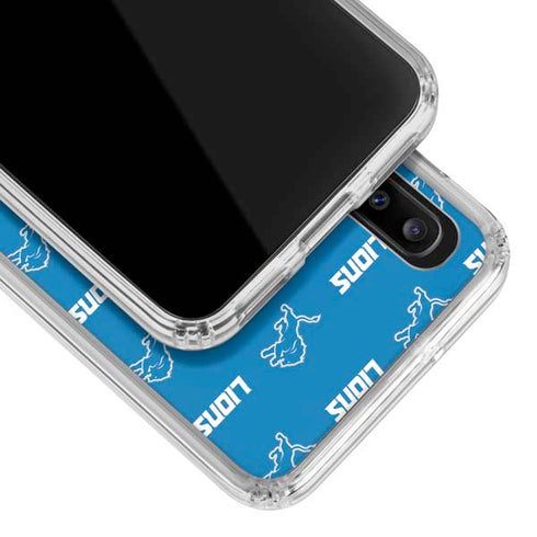 NFL Detroit Lions Blitz Series Galaxy A20 Clear Case