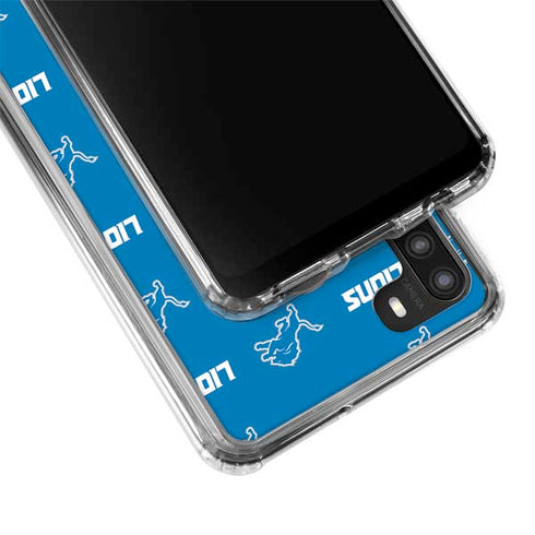 NFL Detroit Lions Blitz Series Galaxy A21 Clear Case