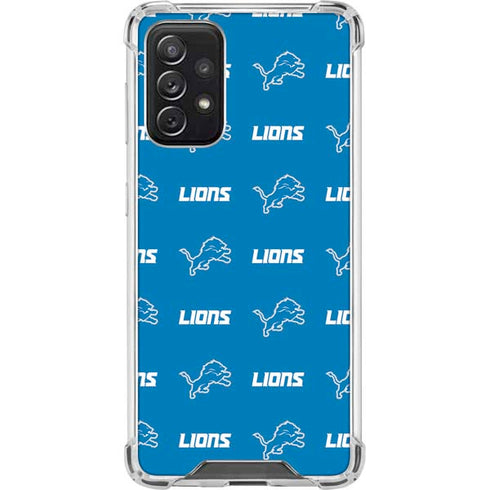 NFL Detroit Lions Blitz Series Galaxy A72 5G Clear Case