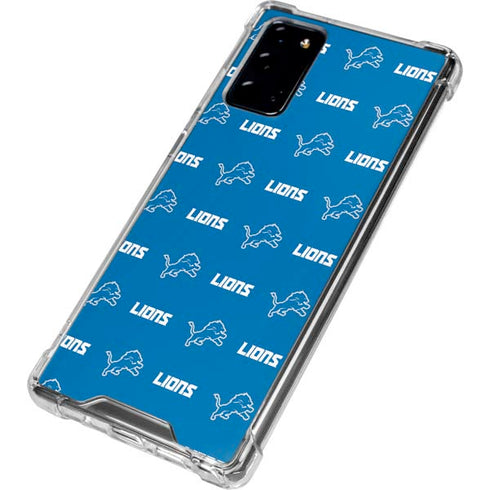 NFL Detroit Lions Blitz Series Galaxy Note20 5G Clear Case