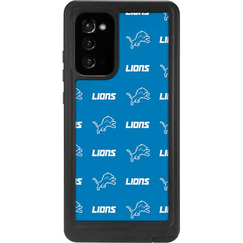 NFL Detroit Lions Blitz Series Galaxy Note20 5G Waterproof Case