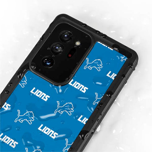 NFL Detroit Lions Blitz Series Galaxy Note20 Ultra 5G Waterproof Case