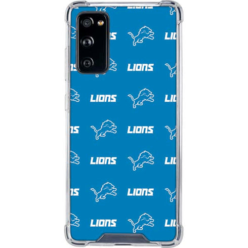 NFL Detroit Lions Blitz Series Galaxy S20 FE Clear Case