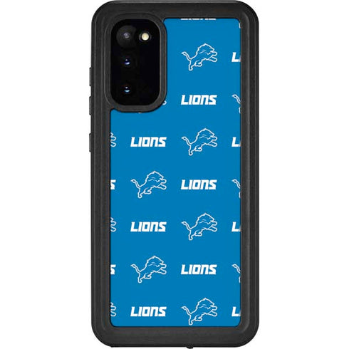 NFL Detroit Lions Blitz Series Galaxy S20 Waterproof Case