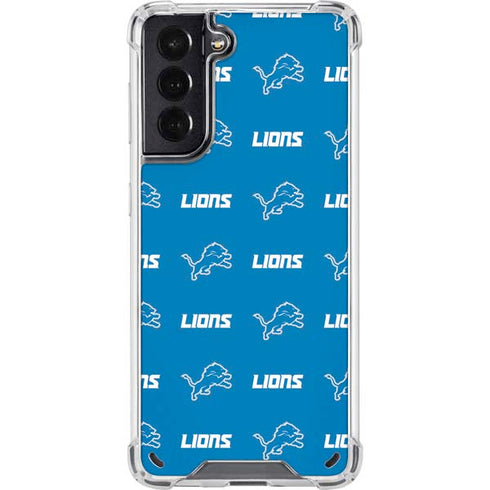 NFL Detroit Lions Blitz Series Galaxy S21 5G Clear Case